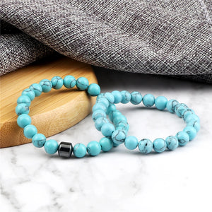 Natural Lava Stone Bracelets for Men and Women