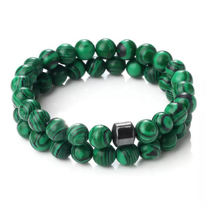 Natural Lava Stone Bracelets for Men and Women