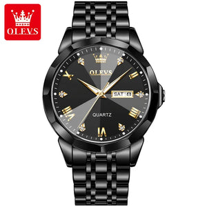 OLEVS Couple Watch Set - Stainless Steel Strap