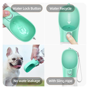 Portable Water Bottle For Dogs and Cat Outdoor Leakproof Walking Drinking Bowls