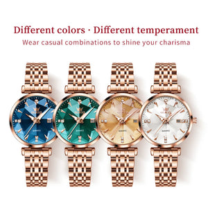 OLEVS Women's Fashion Elegant Rhombic Quartz Watch