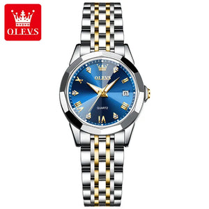 OLEVS Couple Watch Set - Stainless Steel Strap