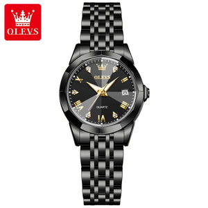 OLEVS Couple Watch Set - Stainless Steel Strap