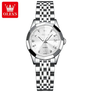 OLEVS Couple Watch Set - Stainless Steel Strap