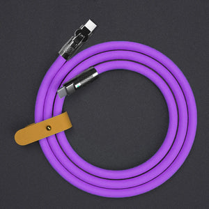 120w 6a Super Fast Charge Type C Silicone 180 ° rotating elbow TYPE-C-C data cable 1M 2M Usb Cable Usb C to C Charger Cable