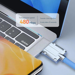 Rotatable 120W 6A Super Fast USB Charge Cable
